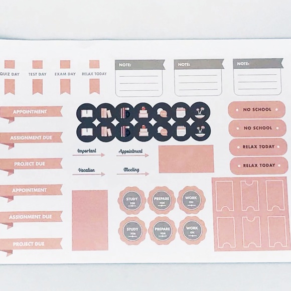 A4 One Semester Study Planner with Pen - Picture 8 of 8